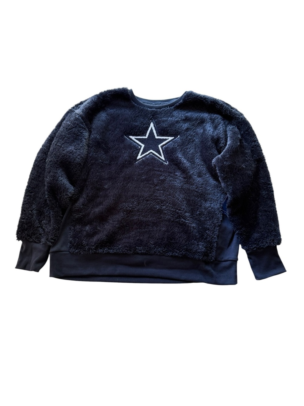 Touch by Alyssa Milano NFL Sweatshirt Sherpa Fleece Blue Size 3X Dallas Cowboys - Picture 9 of 11